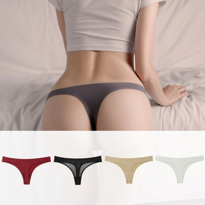 여성팬티 티팬티 노라인 무봉제 심리스