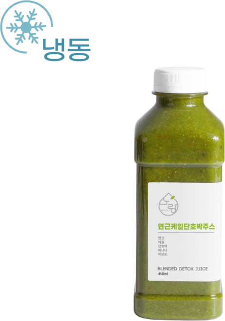 노랑바나나 오토파지 주스 연근 단호박 케일 착즙 | 간헐적단식 식사대용 루틴, 7개, 450ml