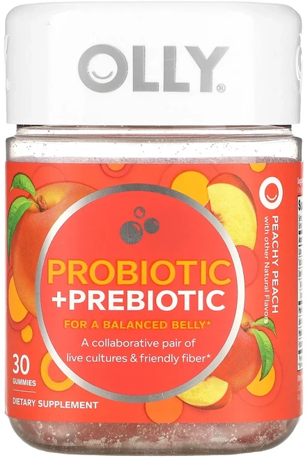 몸관리하세요 겨울입니다 OLLY 프로바이오틱 + 프리바이오틱 피치 피치 구미젤리 30개 특별관리진행, OLLY프로바이오틱프리바이오틱피치피치구미젤리30개 - 쿠팡