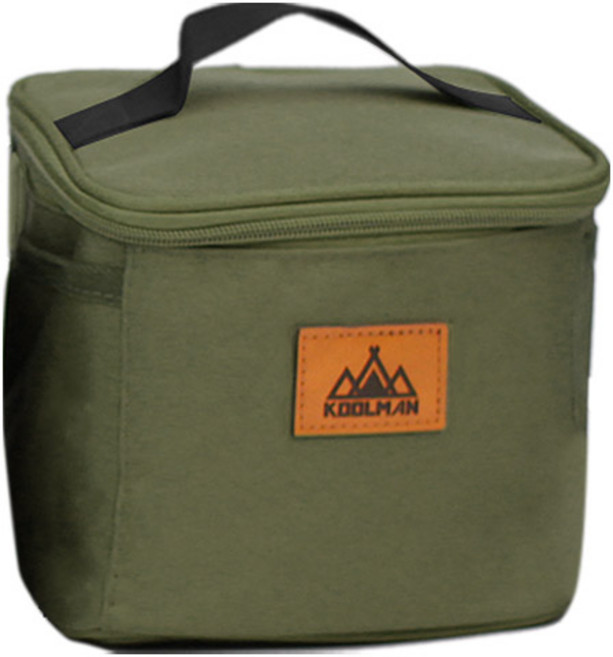 KOOLMAN(쿨맨) 다용도 양념통 수납 캠핑 가방, 1개, 1단, 양념통 수납가방 - 올리브그린