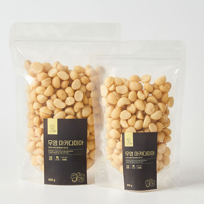 느으림 저온보관으로 더 신선한 무염 마카다미아, 1개, 300g