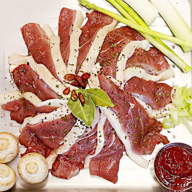 [닭리닭매]국내산 주물럭 오리로스 오리구이(냉장), 냉동, 1.2kg