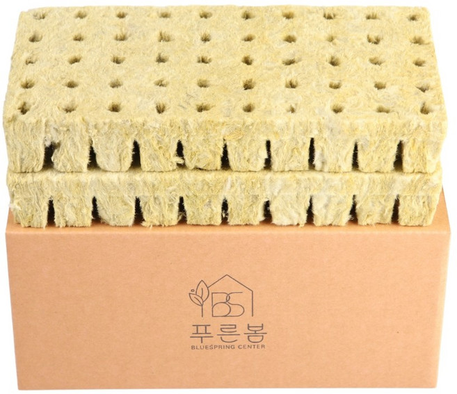 수경재배그로단 100구 lg티운미니 씨앗 종자 발아용 스펀지 파종 2.5x2.5x4cm, 1개