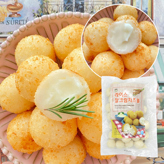 올심찬 라이스 찰크림치즈볼 1kg 크림치즈볼, 1개