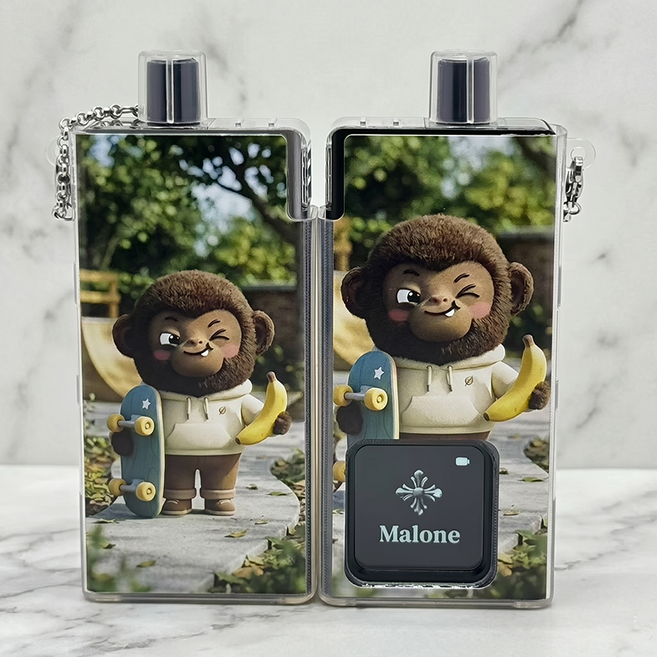 헤스티유 전자담배 12간지 캐릭터 투명 TPU 케이스 말론 전담 호환용, 1개, 원숭이띠