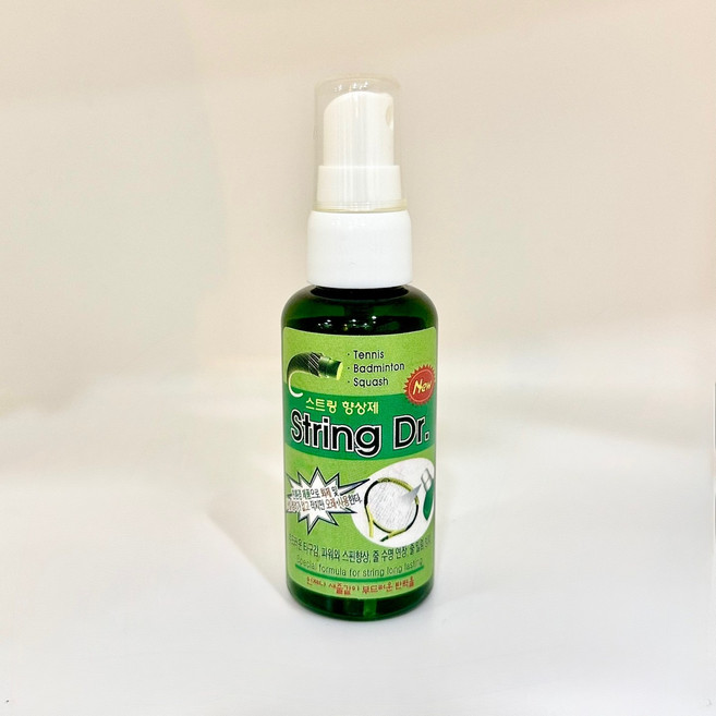 젤로브 스트링닥터 스트링향상제 테니스 배드민턴 스트링 거트 줄 수명 연장제 파워 업 60ml, 1세트, 흰색