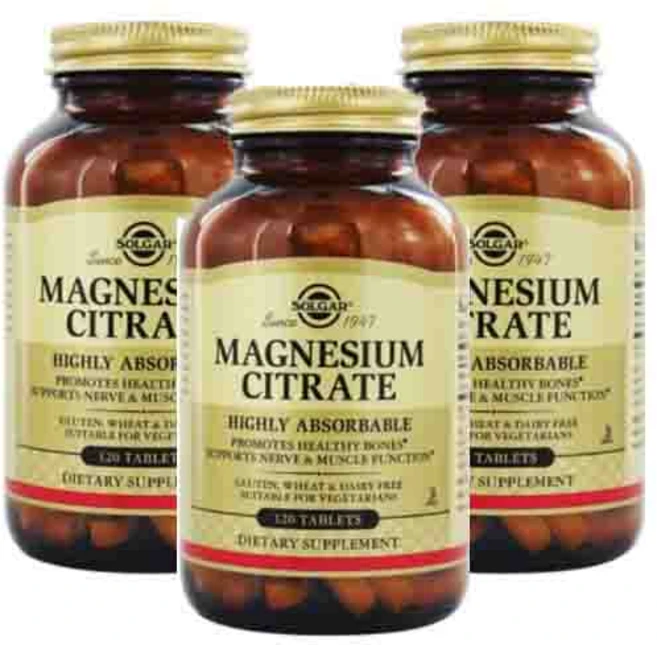 솔가 마그네슘 시트레이트 120알 X 3, 3개, 120정 - 쿠팡