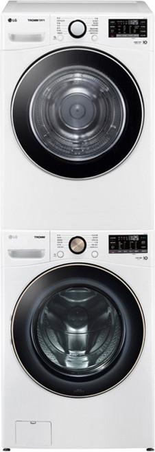 LG전자 트롬 드럼세탁기 F21WDLP +건조기 RH19WTWN 21kg+19kg 방문설치, F21WDLP-9WW, 화이트(유광)