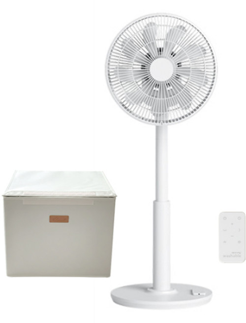 [리퍼반품상품] 한일 아기바람 워셔블 분리 통세척 무소음 선풍기 BLDC 리모컨 보관가방 증정, 화이트