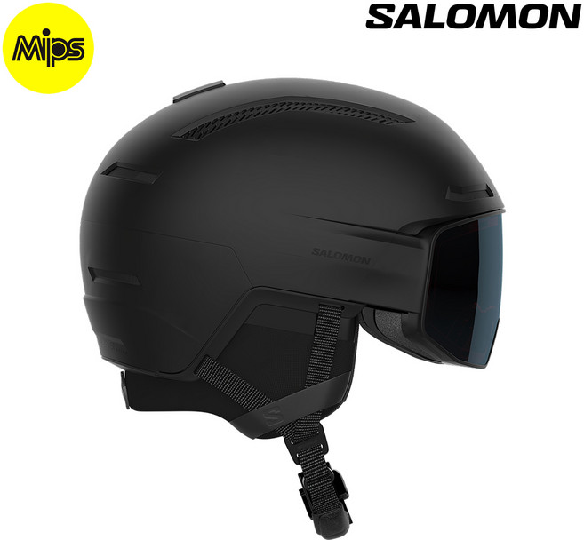 살로몬 드라이버 프라임 시그마 밉스 DRIVER PRIME SIGMA MIPS 바이저 헬멧 스키 스노우보드 헬멧, PHOTO BLACK S(53-56), 1개