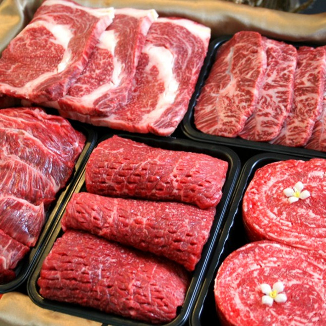 [한성가횡성한우]1++등급 구이혼합세트 1호 3kg(등심 600g 특수부위 600g 불고기 500g 국거리 600g 산적 700g), 1박스