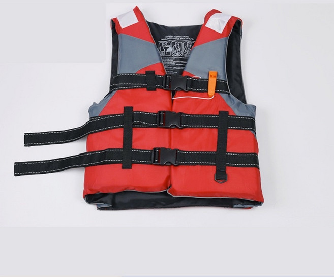 成人救生衣 浮潛 釣魚, 紅色,L (90 公斤內）