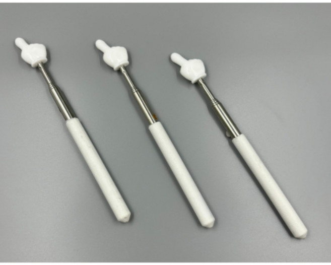 둘픽 손가락지시봉 지휘봉 강의용 포인터 길이조절, 1개, 흰색