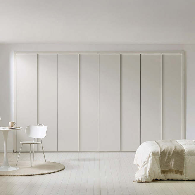 보루네오 네오 여닫이 붙박이장 330cm 11자 E0등급, 웜베이지 330cm