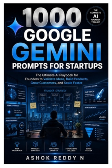 (영문도서)1000 Google Gemini Prompts for Startups: The Ultimate AI Playbook for Founders t... Paperback, Independently Published, English, 9798183590289