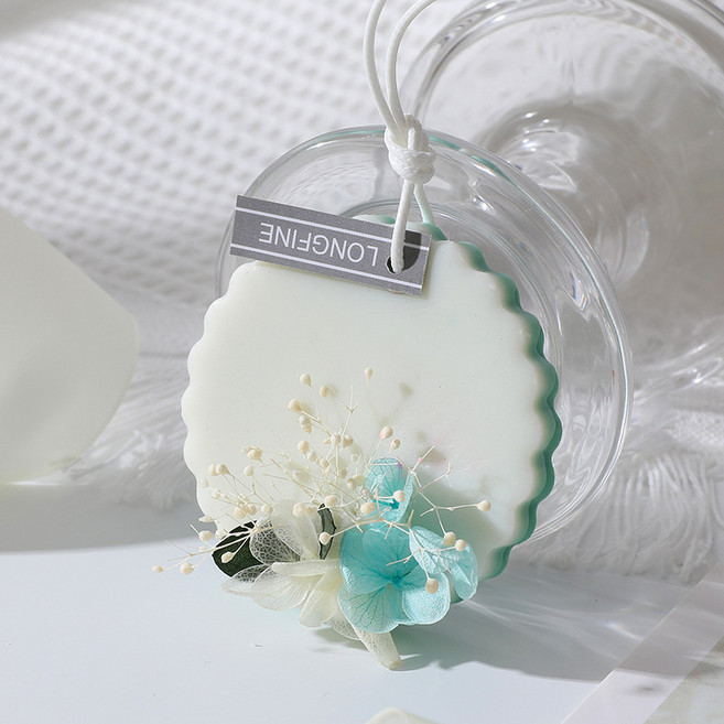 벽장 달기 향랍편 장생화 공기청정제 홈데코 무염 고체 아로마테라피, 야생 Bluebell, 1개