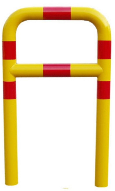 G84100 소화전 보호대 일자형 스틸 울타리 충돌방지대 보호틀, 1개