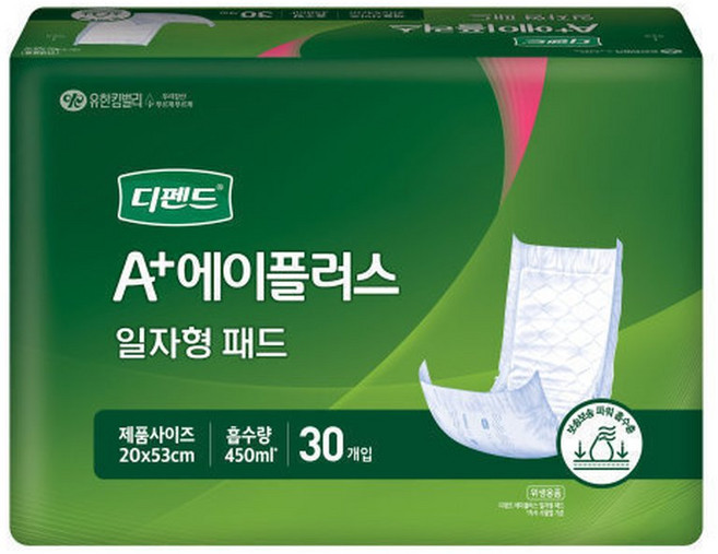 디펜드 에이플러스 일자형 패드 30매x6팩 성저귀 속기저귀 성저귀 일자형, FREE(onesize), 30매입, 6개