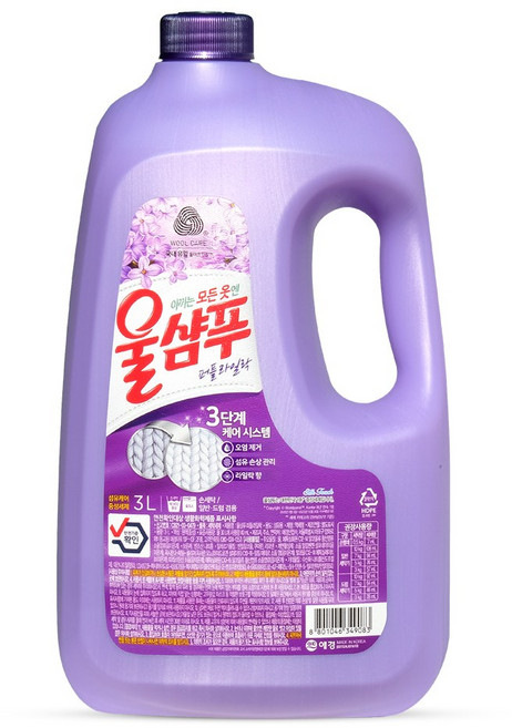 애경 울샴푸 퍼플 라일락 3L 1개