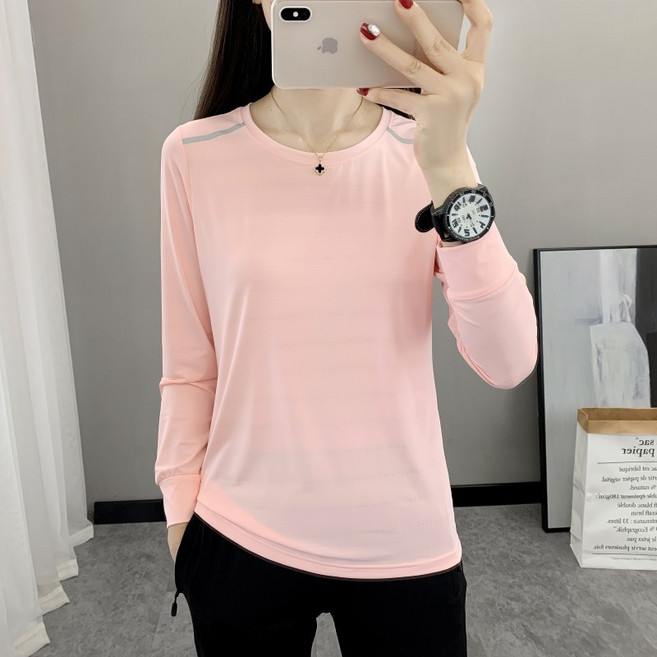 透氣涼感冰絲長袖 吸濕排汗衫 登山衣