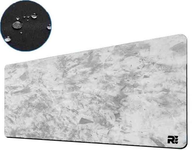 그레이 방수 마우스패드 장패드 400X900X4MM, 흰색 1개