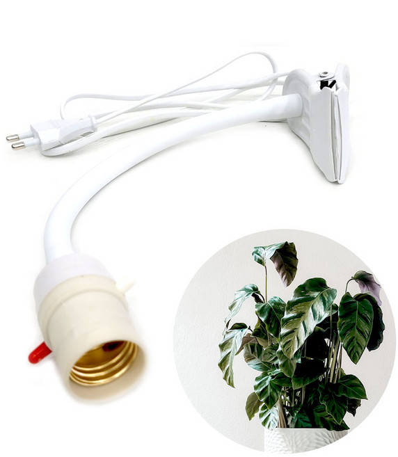 원스탑 식물등 집게 스탠드 집게등 LED 식물조명, 1개