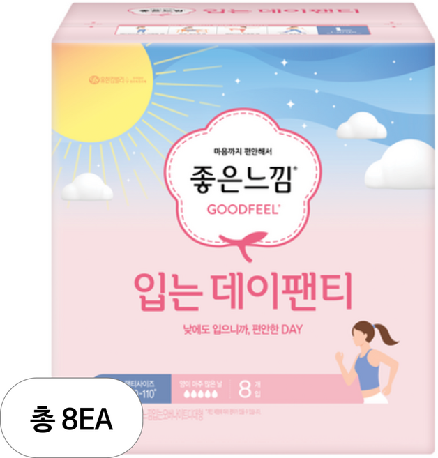 좋은느낌 입는데이팬티 L, 8개입, 8개