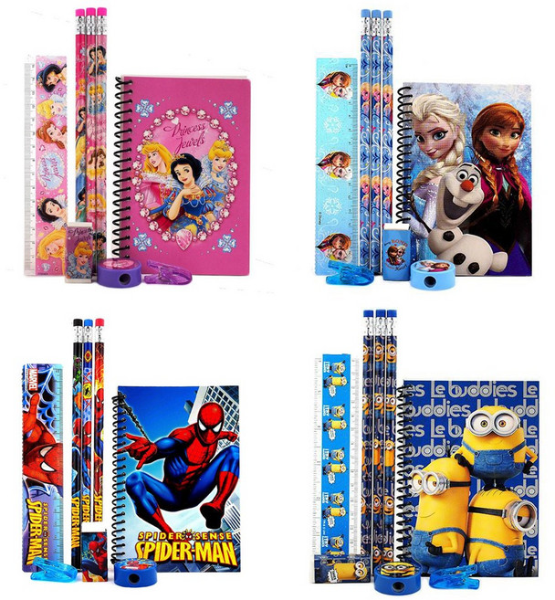 디즈니 마블 캐릭터 폴리백 문구세트 학용품세트 구디백 유치원 어린이집 답례품, 겨울왕국 폴리백 8P 문구세트