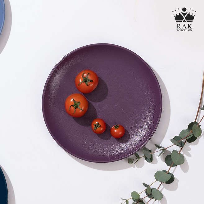 [락포슬린] RAK 퓨전 네오퓨전 멜로우 플랫 플레이트 접시 플럼퍼플 15cm