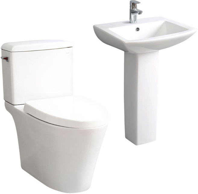 올브로 치마형양변기 세면대 세트 C-951 + L-104 세면기 교체 시공, 1개