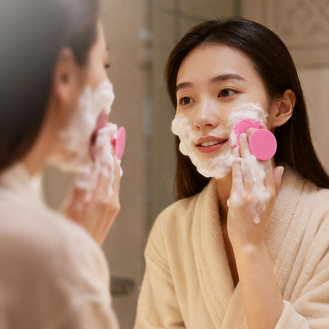 웰럽 프리미엄 실리콘 세안 브러쉬 흡착형 랜덤색상 5개입, 랜던색상 5개, 5개, 랜덤