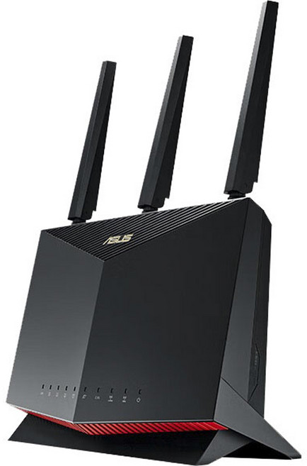 에이수스 듀얼밴드 5700M 풀 기가비트 원키 가속 성능 2.5G 포트 와이파이6 PS5 네트워크 유무선공유기, RT-AX86U, 1개