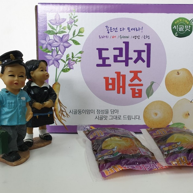 시골맛 좋은건 다 모여라! 도라지배즙 (도라지 수세미 은행 생강 배)