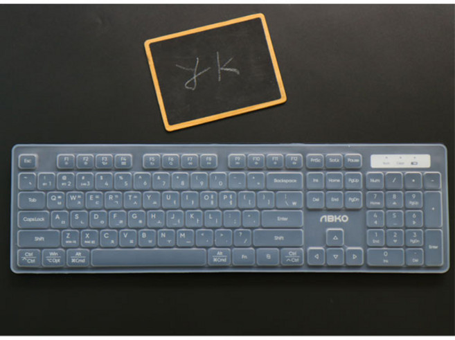 와이케이몰 앱코 AK10 키스킨 고탄력 방수 키보드 커버, 1개, 투명