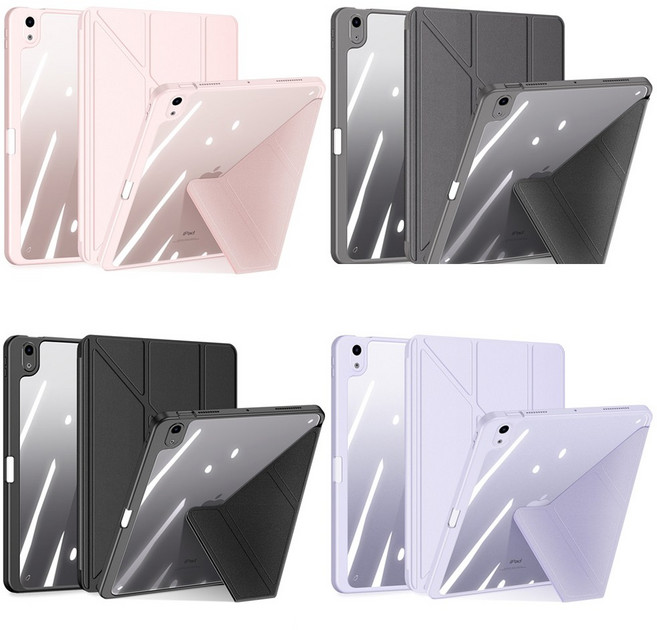 아이패드 에어5 에어4 공용 10.9형 스마트커버 매직케이스 커버분리 세로거치, 블랙