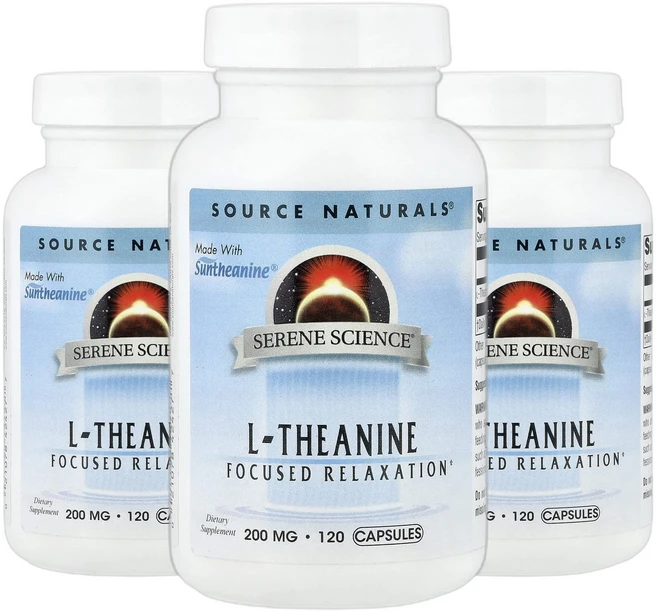 소스내추럴스 L 테아닌 엘테아닌 200mg 캡슐 120정 2+1, 3개, 120회분 - 쿠팡