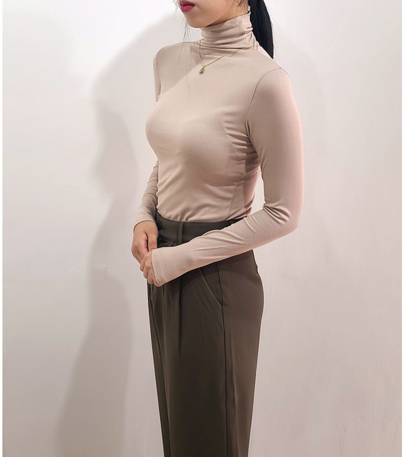 banhany 텐셜 슬림핏 터틀넥 목 폴라티 6color 902016