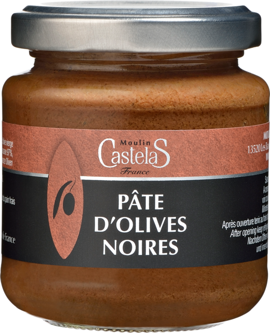 카스텔라스 그린올리브 타프나드 스프레드 블랙올리브 파테(택1) 미슐랭3스타(프랑스) 레스토랑 납품 110g [원산지:프랑스], 블랙 올리브 파테(2028/01/16까지), 1개