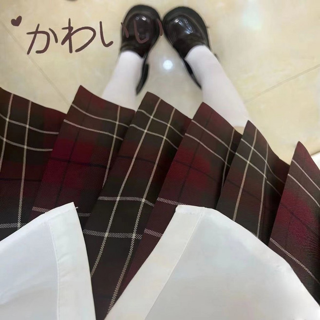 日系JK制服格裙 學院風百褶短裙
