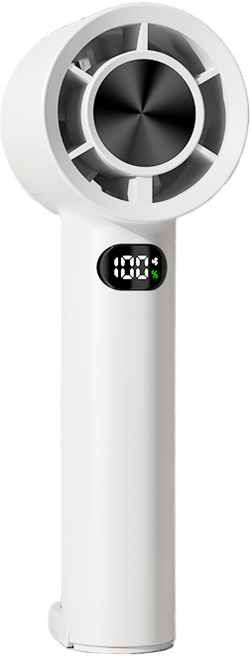 송흥 고속 휴대용 선풍기 미니 손선풍기 USB 충전 대용량 배터리 0~100단 5단계 조절, 화이트