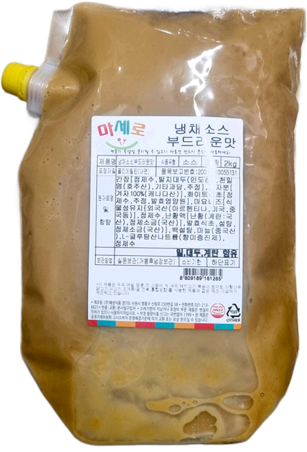냉채소스 (혜성 부드러운맛 2K) 전용 반찬가게 드레싱, 1개, 2kg
