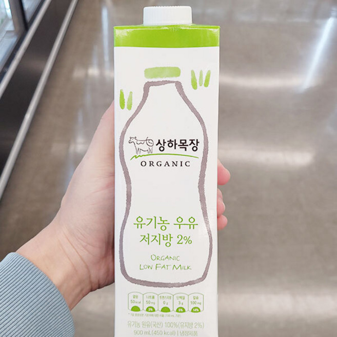 상하목장 유기농 저지방 우유, 1개, 900ml