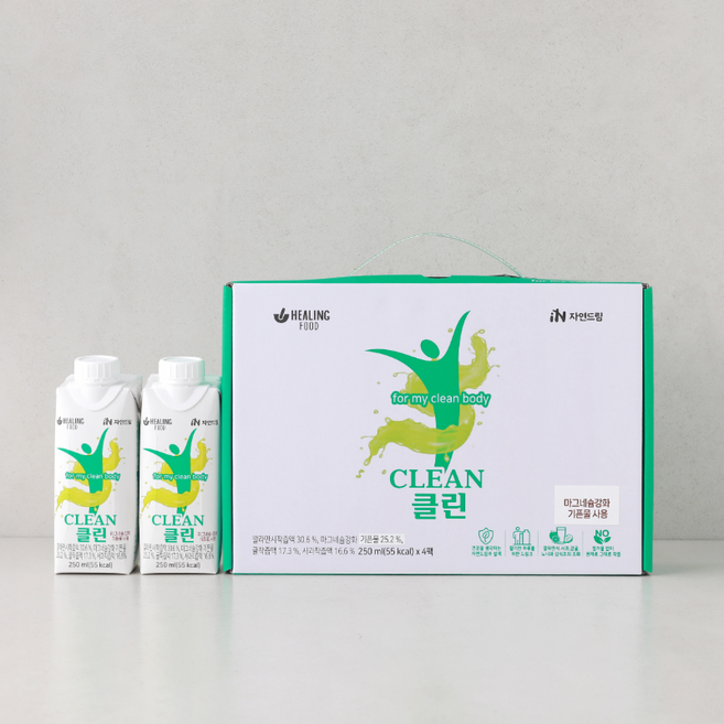 자연드림 활력UP 클린주스 선물세트, 4개, 250ml