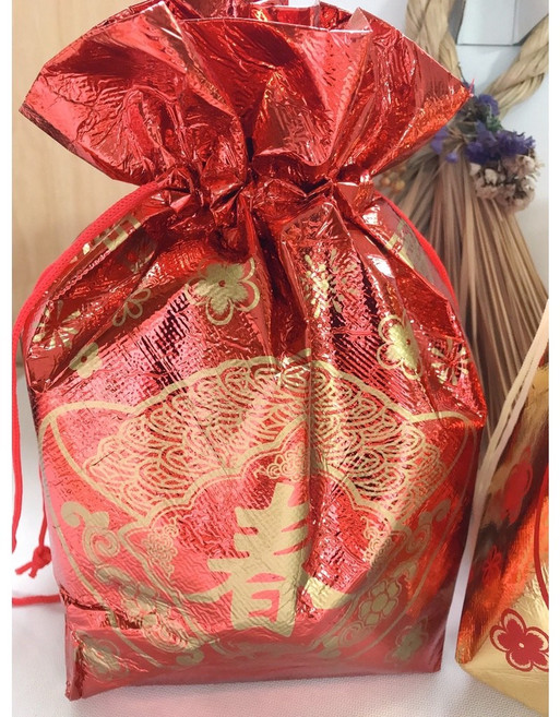 新年福袋(多功能束口袋), 1個, 紅色