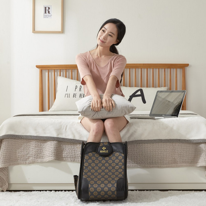 국산 카이르 프리미엄 건식족욕기 찜질기 참숯 황토 건식 족욕기 족탕기 각탕기 허리찜질기 육아 면역력 혈액순환 발찜질 사무실 발난로 발시림 8종 중선택, 02_카이르 건식족욕기(기본형)_골드