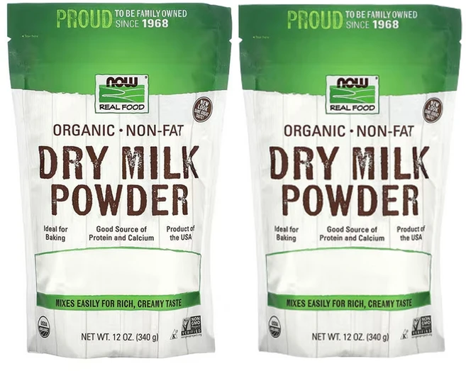 나우푸드 리얼푸드 유기농 탈지 분유 12oz, 2개, 340g - 쿠팡