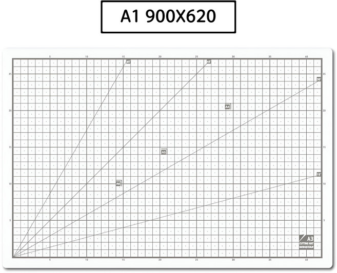 [오피스온] 윈스타 칼라 커팅매트, 화이트그레이