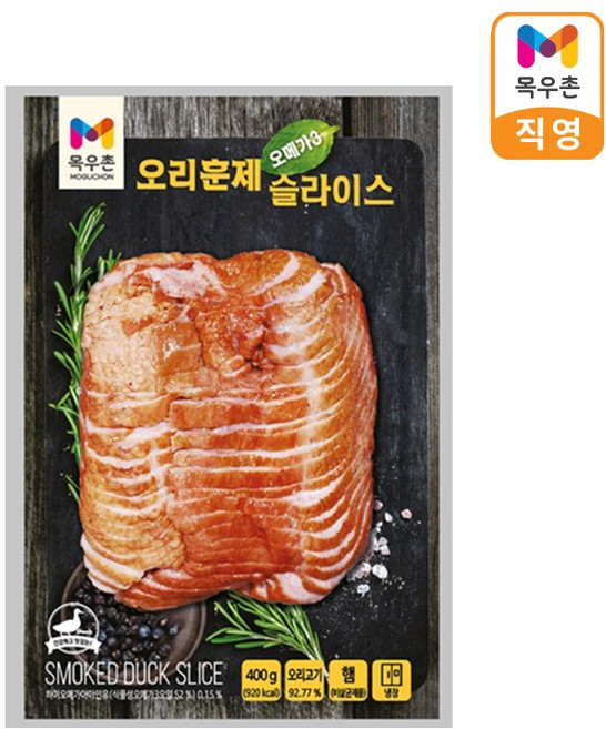 목우촌 오메가3 오리훈제 슬라이스 400g 1개