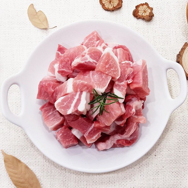 [당일출고] 한돈 삼겹살 목살 벌집삼겹살 꽃삼겹살 돼지껍데기 돼지등심 앞다리살 뒷다리살 목살 오겹살, 1개, 한돈 앞다리살 (찌개용) 500g