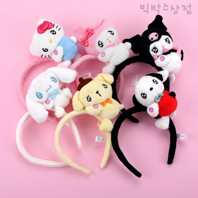 산리오 라이팅 머리띠 파티 이벤트 헤어 쿠로미 포차코 폼폼푸린, 헬로키티, 1개